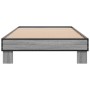 Estructura cama madera ingeniería metal gris Sonoma 90x190 cm de vidaXL, Camas y somieres - Ref: Foro24-845885, Precio: 67,70...