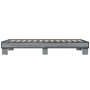 Estructura cama madera ingeniería metal gris Sonoma 90x190 cm de vidaXL, Camas y somieres - Ref: Foro24-845885, Precio: 67,70...