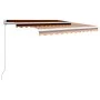 Toldo manual retráctil naranja y marrón 300x250 cm de vidaXL, Toldos - Ref: Foro24-3051198, Precio: 211,45 €, Descuento: %