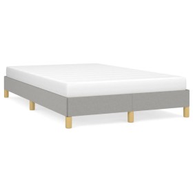Estructura de cama tela gris claro 120x190 cm de vidaXL, Camas y somieres - Ref: Foro24-3269612, Precio: 93,07 €, Descuento: %