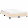 Estructura de cama tela crema 120x190 cm de vidaXL, Camas y somieres - Ref: Foro24-3269610, Precio: 96,26 €, Descuento: %