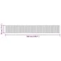 Alfombra rectangular bambú gris 70x500 cm de vidaXL, Alfombras - Ref: Foro24-376766, Precio: 41,26 €, Descuento: %