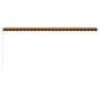 Toldo manual retráctil naranja y marrón 600x300 cm de vidaXL, Toldos - Ref: Foro24-3051227, Precio: 507,99 €, Descuento: %