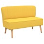 Sofá de tela amarillo 117x55,5x77 cm en Sofás | Comprar online en Foru.es