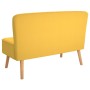 Sofá de tela amarillo 117x55,5x77 cm en Sofás | Comprar online en Foru.es