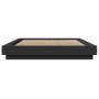 Estructura de cama madera de ingeniería negra 140x190 cm de vidaXL, Camas y somieres - Ref: Foro24-3281218, Precio: 161,10 €,...
