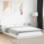 Estructura de cama madera de ingeniería blanca 135x190 cm de vidaXL, Camas y somieres - Ref: Foro24-3281224, Precio: 164,63 €...
