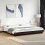 Estructura de cama madera de ingeniería negra 200x200 cm de vidaXL, Camas y somieres - Ref: Foro24-3281162, Precio: 187,11 €,...