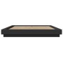 Estructura de cama madera de ingeniería negra 160x200 cm de vidaXL, Camas y somieres - Ref: Foro24-3281176, Precio: 170,31 €,...