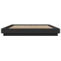Estructura de cama madera de ingeniería negra 150x200 cm de vidaXL, Camas y somieres - Ref: Foro24-3281183, Precio: 166,53 €,...