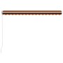 Toldo manual retráctil naranja y marrón 400x300 cm de vidaXL, Toldos - Ref: Foro24-3051216, Precio: 449,61 €, Descuento: %