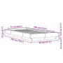 Estructura de cama madera de ingeniería roble marrón 75x190 cm de vidaXL, Camas y somieres - Ref: Foro24-3281251, Precio: 125...
