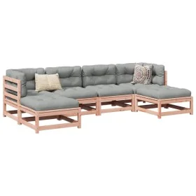 6-piece garden sofa set with Douglas fir wood cushions by vidaXL, Garden sets - Ref: Foro24-3295820, Price: 518,06 €, Discoun...