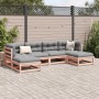 Set de sofás jardín 6 pzas con cojines madera abeto Douglas de vidaXL, Conjuntos de jardín - Ref: Foro24-3295820, Precio: 532...