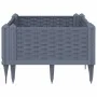 Jardinera con clavijas PP gris 42,5x42,5x28,5 cm de vidaXL, Maceteros y jardineras - Ref: Foro24-368004, Precio: 19,20 €, Des...
