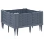 Jardinera con clavijas PP gris 42,5x42,5x28,5 cm de vidaXL, Maceteros y jardineras - Ref: Foro24-368004, Precio: 19,20 €, Des...