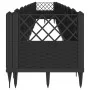 Jardinera con clavijas PP negro 363,5x43,5x43,5 cm de vidaXL, Maceteros y jardineras - Ref: Foro24-368027, Precio: 100,79 €, ...