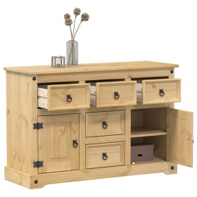 Aparador Corona madera maciza de pino 115x40x76 cm de vidaXL, Aparadores - Ref: Foro24-4005680, Precio: 263,39 €, Descuento: %