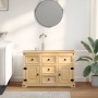 Aparador Corona madera maciza de pino 115x40x76 cm de vidaXL, Aparadores - Ref: Foro24-4005680, Precio: 263,39 €, Descuento: %