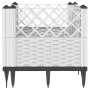 Jardinera con clavijas PP blanco 43,5x43,5x43,5 cm de vidaXL, Maceteros y jardineras - Ref: Foro24-368010, Precio: 26,95 €, D...