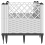 Jardinera con clavijas PP blanco 43,5x43,5x43,5 cm de vidaXL, Maceteros y jardineras - Ref: Foro24-368010, Precio: 27,25 €, D...