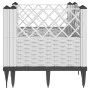 Jardinera con clavijas PP blanco 43,5x43,5x43,5 cm de vidaXL, Maceteros y jardineras - Ref: Foro24-368010, Precio: 26,95 €, D...