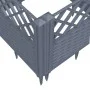 Jardinera con clavijas PP gris 123,5x43,5x43,5 cm de vidaXL, Maceteros y jardineras - Ref: Foro24-368019, Precio: 54,89 €, De...
