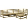 Juego de sofás de jardín 5 piezas madera de pino impregnada de vidaXL, Conjuntos de jardín - Ref: Foro24-3299282, Precio: 296...
