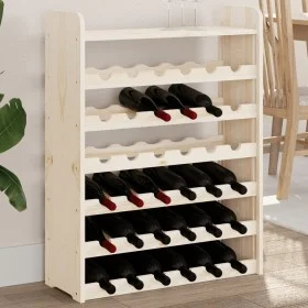 Botellero con tablero superior madera maciza pino 67,5x25x87 cm de vidaXL, Botelleros - Ref: Foro24-4007560, Precio: 44,44 €,...