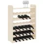 Wine rack with solid pine wood top board 67.5x25x87 cm by vidaXL, Wine racks - Ref: Foro24-4007560, Price: 44,44 €, Discount: %