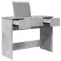 Tocador con espejo color gris hormigón 100x45x76 cm de vidaXL, Tocadores para dormitorios - Ref: Foro24-840698, Precio: 111,5...