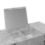 Tocador con espejo color gris hormigón 100x45x76 cm de vidaXL, Tocadores para dormitorios - Ref: Foro24-840698, Precio: 111,5...