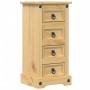 Mesita de noche Corona madera maciza de pino 35x32,5x74 cm de vidaXL, Mesitas de noche - Ref: Foro24-4005654, Precio: 93,85 €...