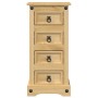 Mesita de noche Corona madera maciza de pino 35x32,5x74 cm de vidaXL, Mesitas de noche - Ref: Foro24-4005654, Precio: 93,85 €...