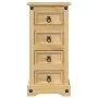 Mesita de noche Corona madera maciza de pino 35x32,5x74 cm de vidaXL, Mesitas de noche - Ref: Foro24-4005654, Precio: 88,55 €...