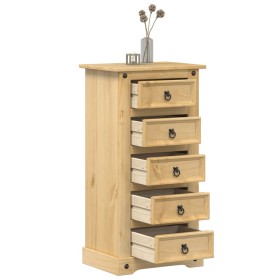 Mesita de noche Corona madera maciza de pino 53x39x103 cm de vidaXL, Mesitas de noche - Ref: Foro24-4005661, Precio: 131,19 €...