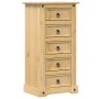 Mesita de noche Corona madera maciza de pino 53x39x103 cm de vidaXL, Mesitas de noche - Ref: Foro24-4005661, Precio: 131,19 €...