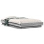 Estructura cama con luces LED madera gris Sonoma 100x200 cm de vidaXL, Camas y somieres - Ref: Foro24-3281117, Precio: 161,46...