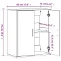 Aparador de madera de ingeniería 2 uds roble ahumado 60x31x70cm de vidaXL, Aparadores - Ref: Foro24-3276543, Precio: 113,18 €...