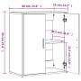 Aparador de madera de ingeniería 2 uds roble ahumado 60x31x70cm de vidaXL, Aparadores - Ref: Foro24-3276543, Precio: 114,51 €...
