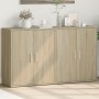Aparador de madera de ingeniería 2 uds roble Sonoma 60x31x70 cm de vidaXL, Aparadores - Ref: Foro24-3276541, Precio: 117,96 €...