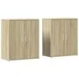 Aparador de madera de ingeniería 2 uds roble Sonoma 60x31x70 cm de vidaXL, Aparadores - Ref: Foro24-3276541, Precio: 116,04 €...