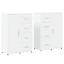 Aparadores 2 unidades madera de ingeniería blanco 60x31x84 cm de vidaXL, Aparadores - Ref: Foro24-3276588, Precio: 204,39 €, ...