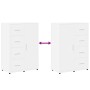 Aparadores 2 unidades madera de ingeniería blanco 60x31x84 cm de vidaXL, Aparadores - Ref: Foro24-3276588, Precio: 208,66 €, ...