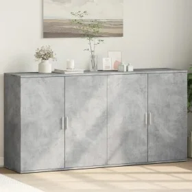 Sideboards 2 Stück betongraues Holzwerkstoff 79x38x80 cm von vidaXL, Sideboards - Ref: Foro24-3276605, Preis: 178,68 €, Rabat...