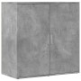 Aparadores 2 uds madera de ingeniería gris hormigón 79x38x80 cm de vidaXL, Aparadores - Ref: Foro24-3276605, Precio: 182,49 €...