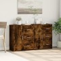 Aparador de madera de ingeniería 2 uds roble ahumado 60x31x70cm de vidaXL, Aparadores - Ref: Foro24-3276557, Precio: 158,69 €...