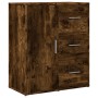 Aparador de madera de ingeniería 2 uds roble ahumado 60x31x70cm de vidaXL, Aparadores - Ref: Foro24-3276557, Precio: 158,69 €...