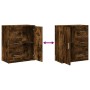Aparador de madera de ingeniería 2 uds roble ahumado 60x31x70cm de vidaXL, Aparadores - Ref: Foro24-3276557, Precio: 158,69 €...