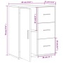 Aparador de madera de ingeniería 2 uds roble ahumado 60x31x70cm de vidaXL, Aparadores - Ref: Foro24-3276557, Precio: 158,69 €...